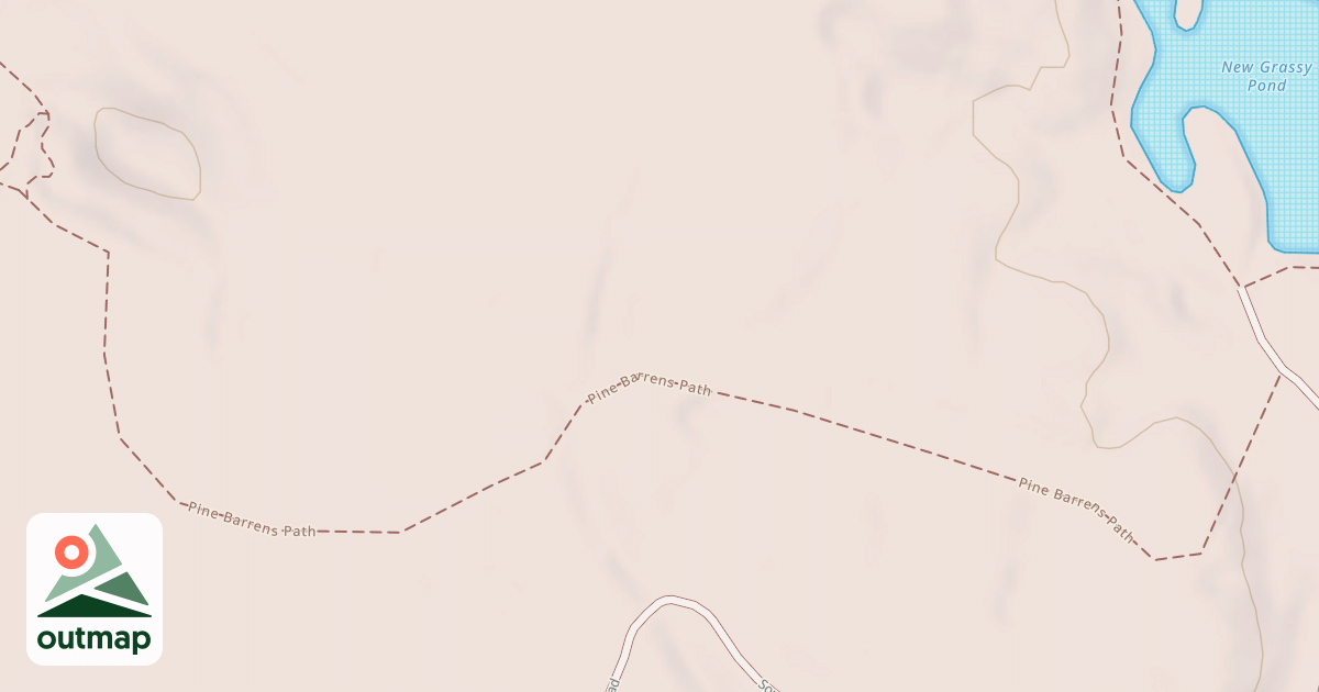 Map of Pine Barren Path