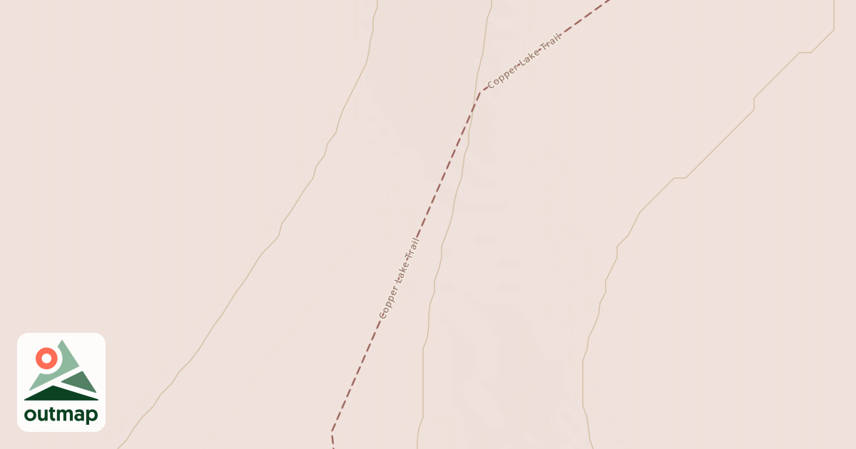 Map of Copper Lake Trail