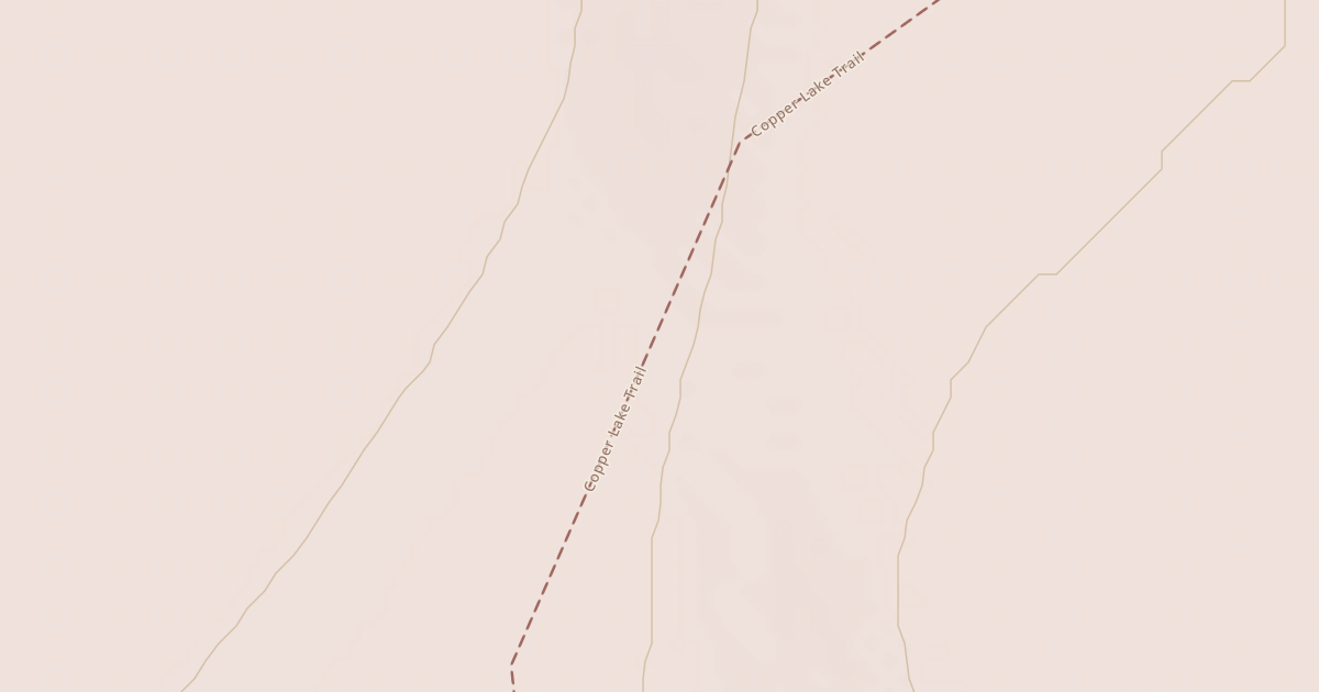Map preview of Copper Lake Trail