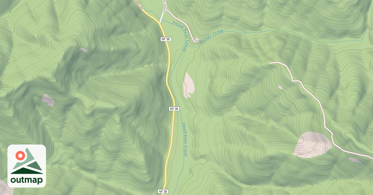 Map of LITTLE BEND CR NO 2 T.S.