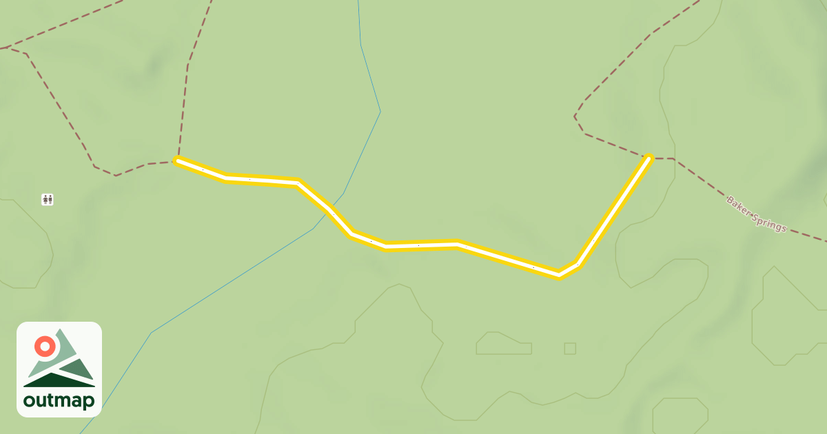 Map of Baker Springs