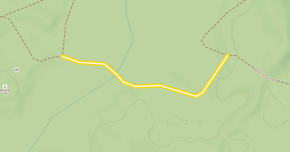 Map preview of Baker Springs