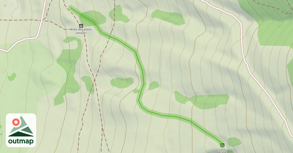 Map of Cote Brune
