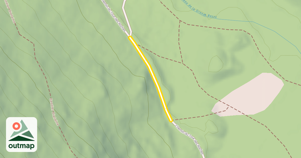 Map of Chemin du Tour des Roches