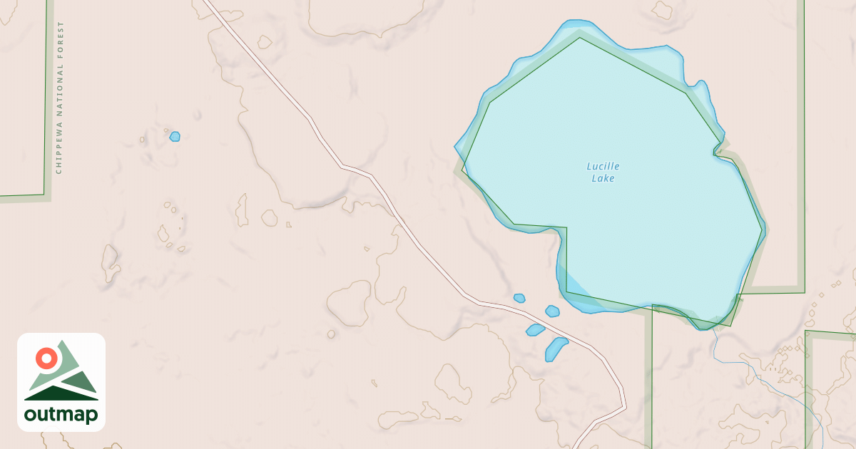 Map of LUCILLE LAKE