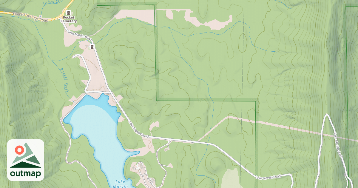 Map of CALHOUN GAP
