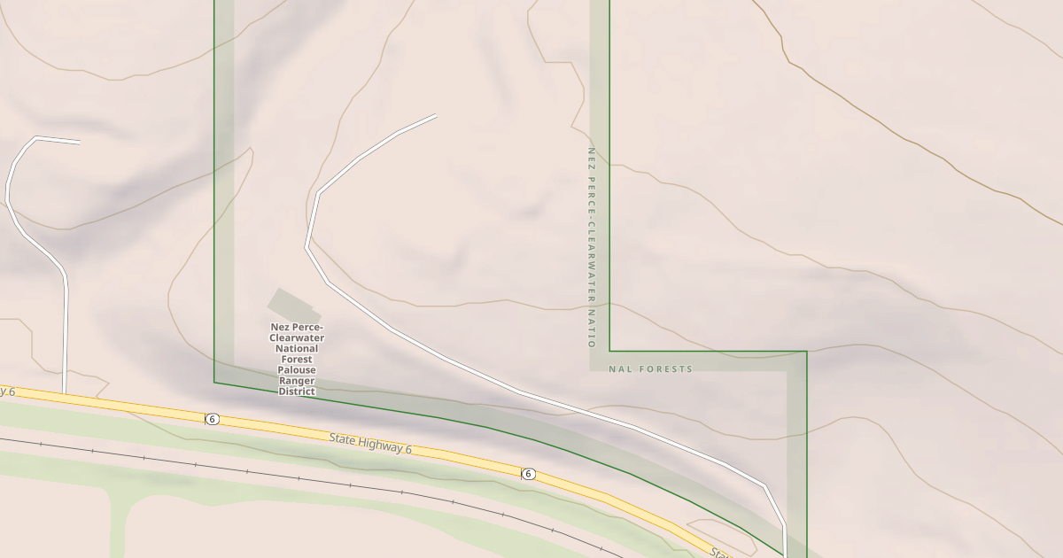 Map preview of POTLATCH RANGER STATION