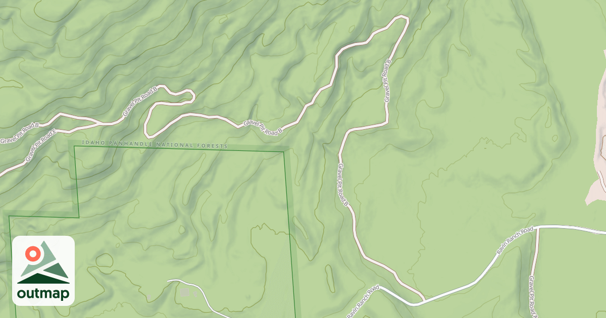 Map of GRAVEL PIT B