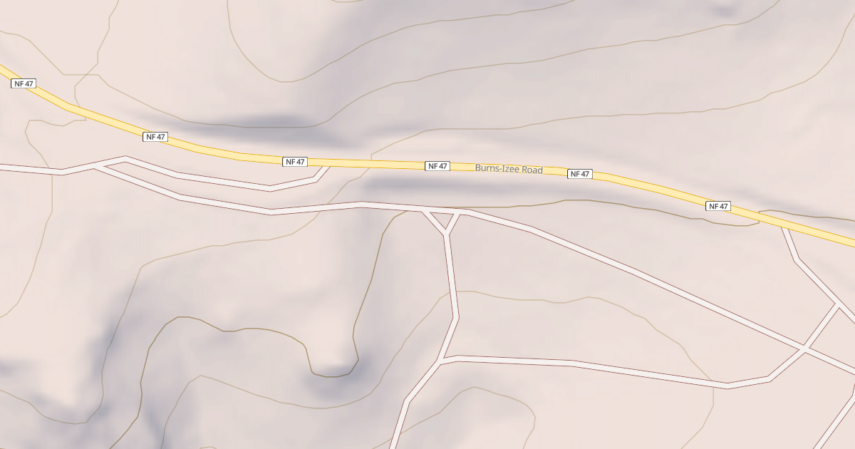 Map preview of Radar Hill OHV Trails