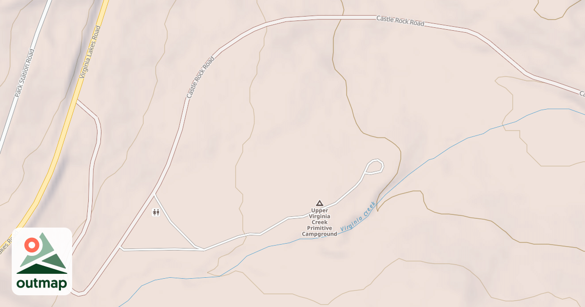 Map of CASTLE ROCK ROAD