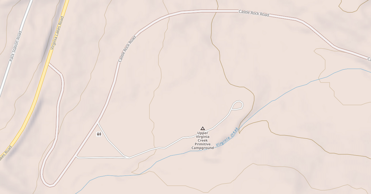 Map preview of CASTLE ROCK ROAD