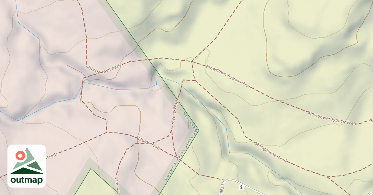 Map of Cross Trail