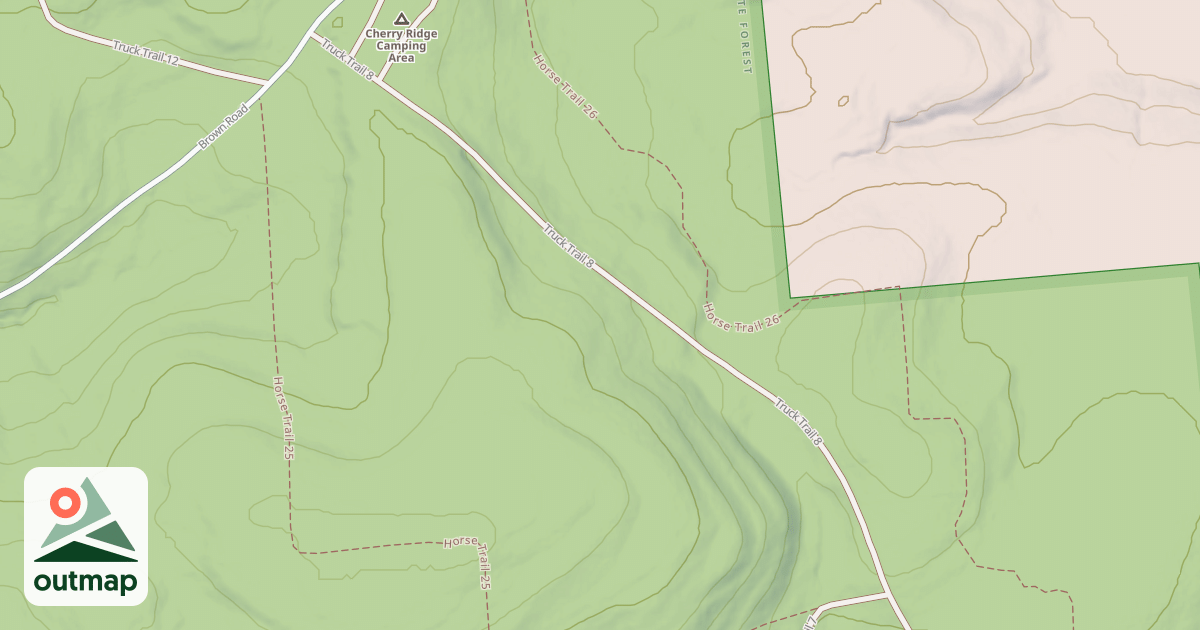 Map of Truck Trail 8