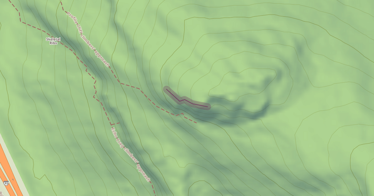 Map preview of Profile Cliff