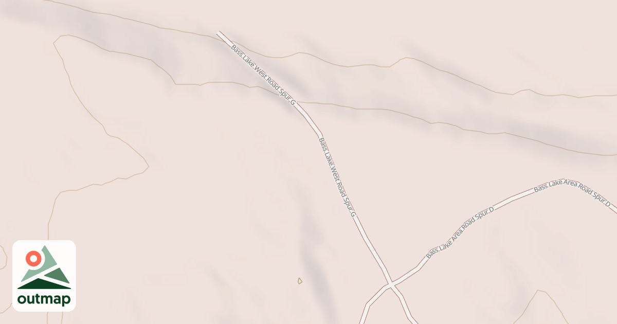 Map of BASS LAKE WEST SPUR G