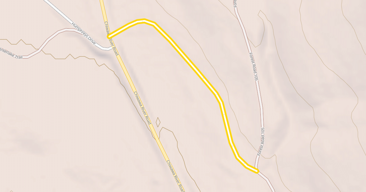 Map preview of Interlake Trail
