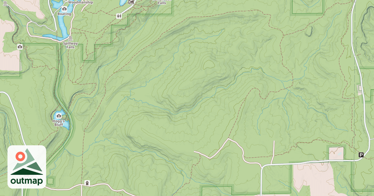 Map of BRADLEY SPUR