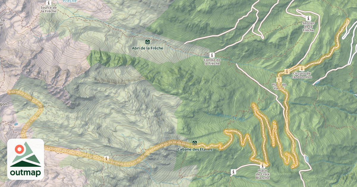 Map of Col d'Arpingon — La Place de Varrat