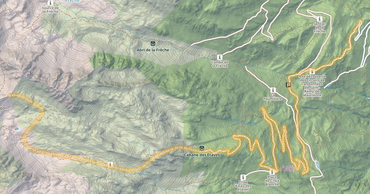 Map preview of Col d'Arpingon — La Place de Varrat