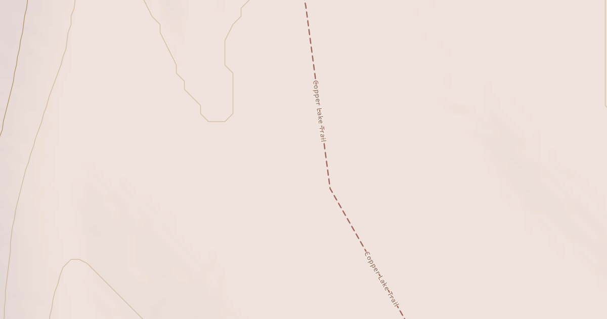 Map preview of Copper Lake Trail