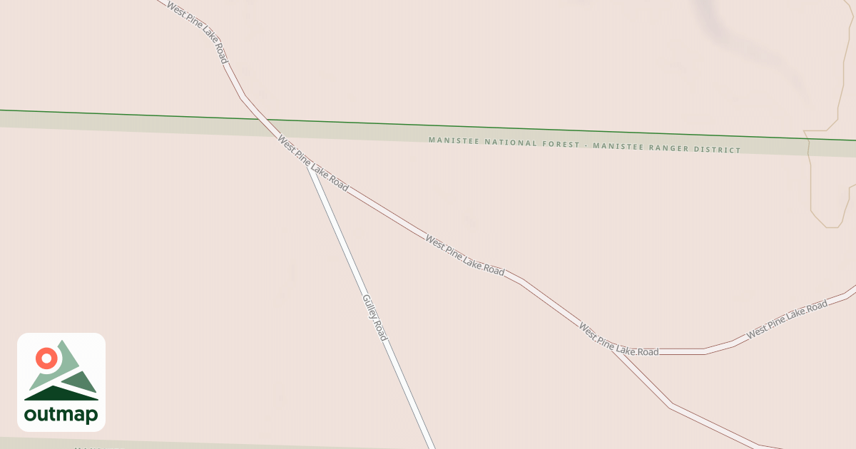 Map of WEST PINE LAKE ROAD
