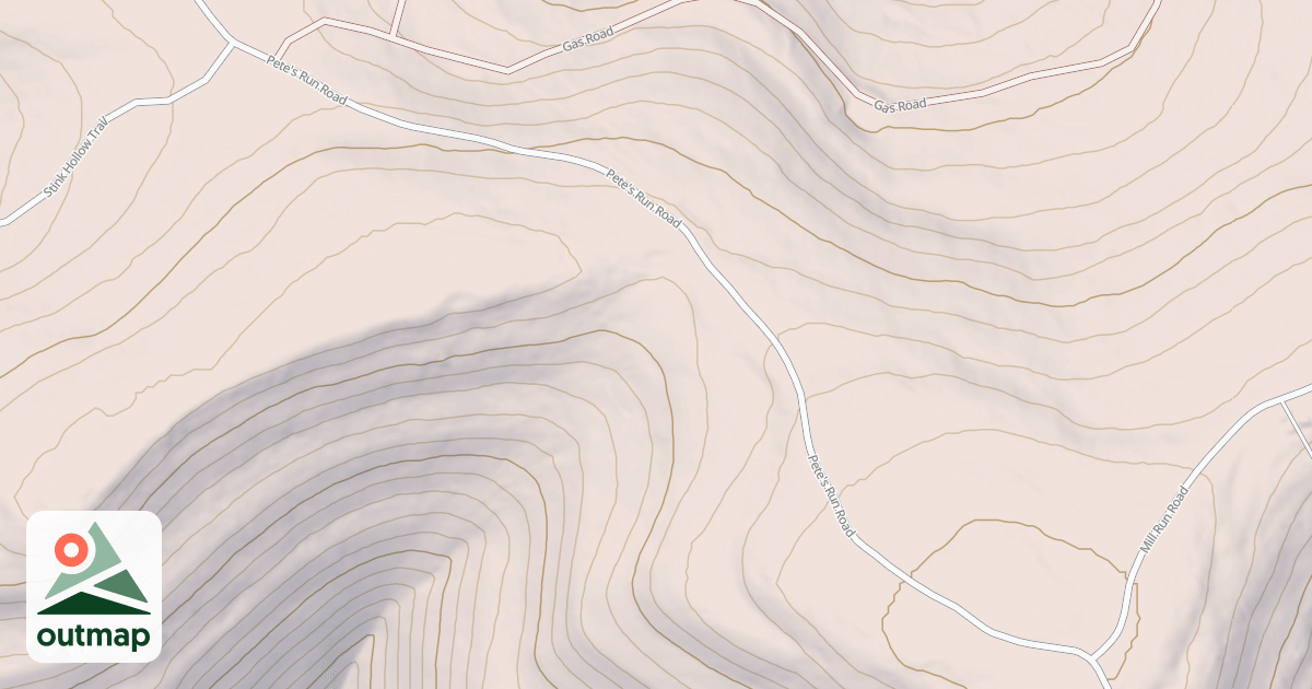 Map of Beech Creek Snowmobile Trails