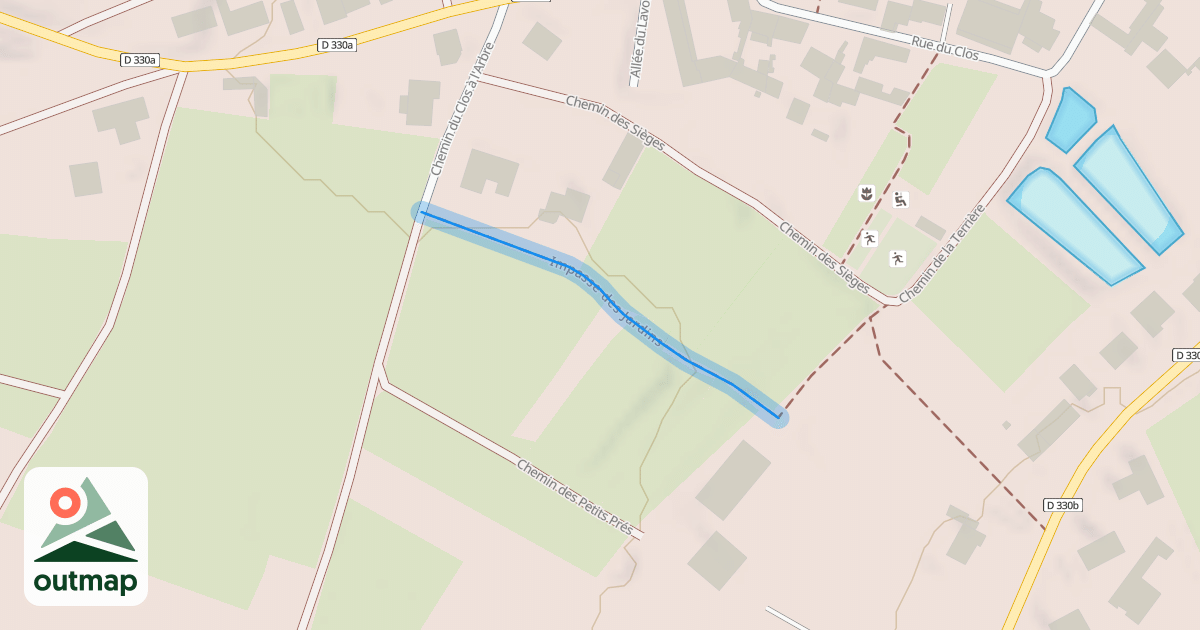 Map of Impasse des Jardins