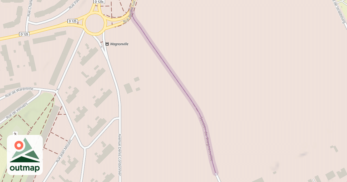 Map of Sentier de Wagnonville
