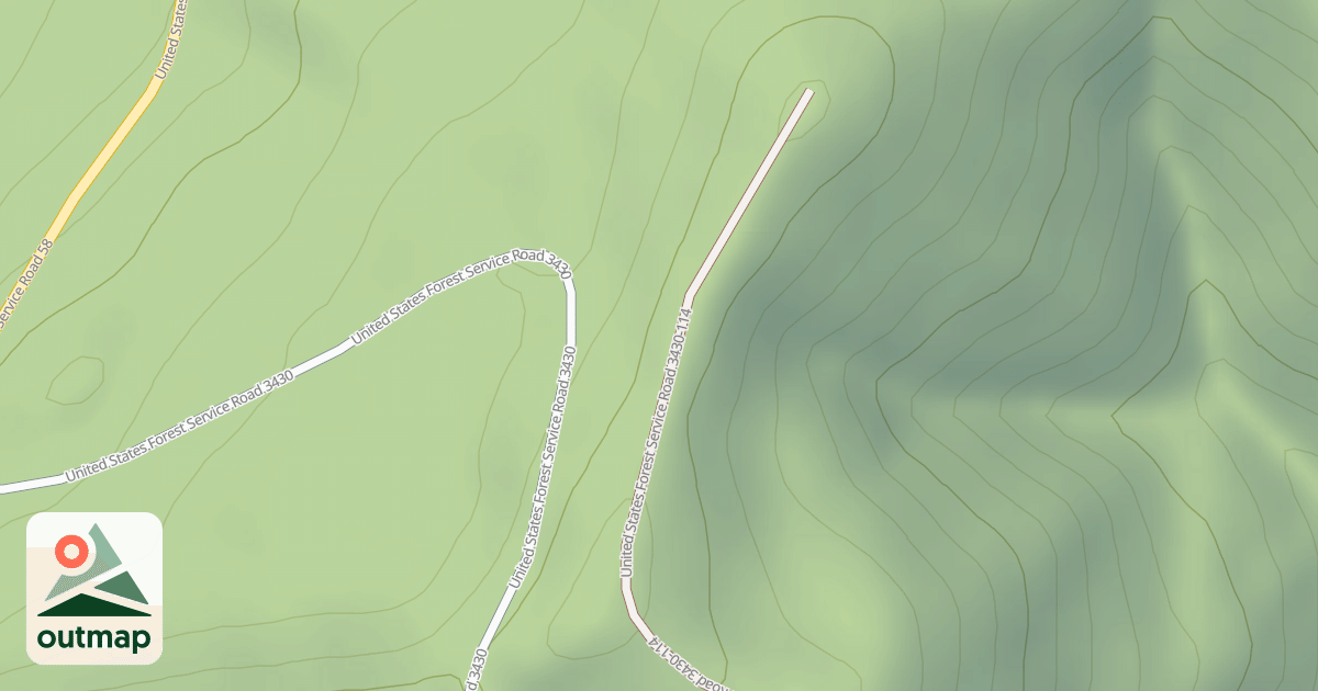 Map of USFS Motor Vehicle Use Map Roads {94CC7309-F579-491E-872F-895F7EFCCBEF}