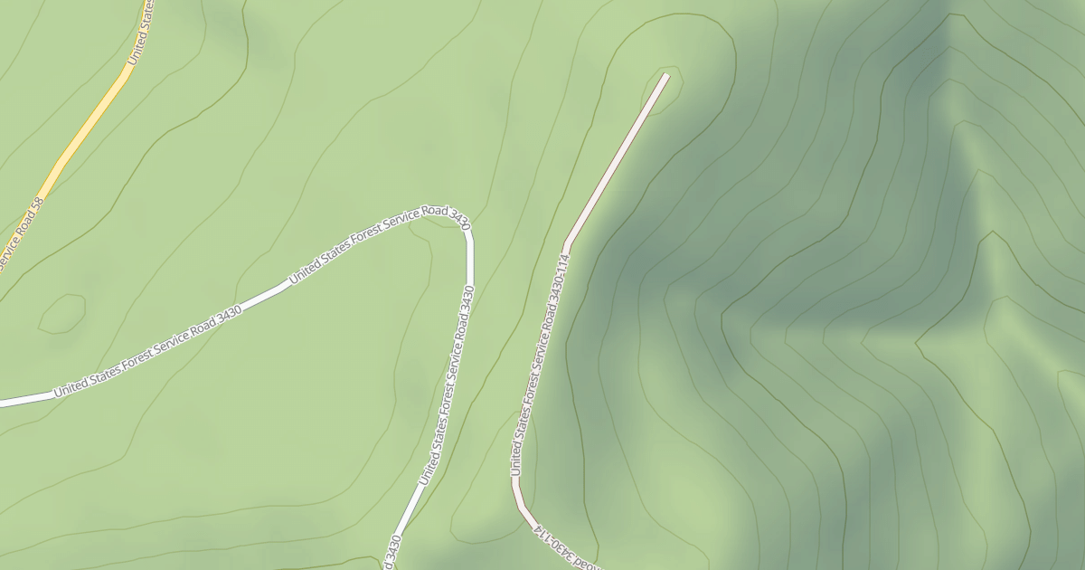 Map preview of USFS Motor Vehicle Use Map Roads {94CC7309-F579-491E-872F-895F7EFCCBEF}