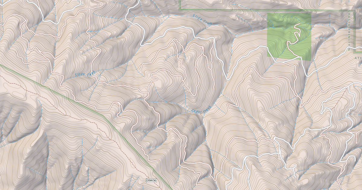 Map preview of MIDDLE RIDGE