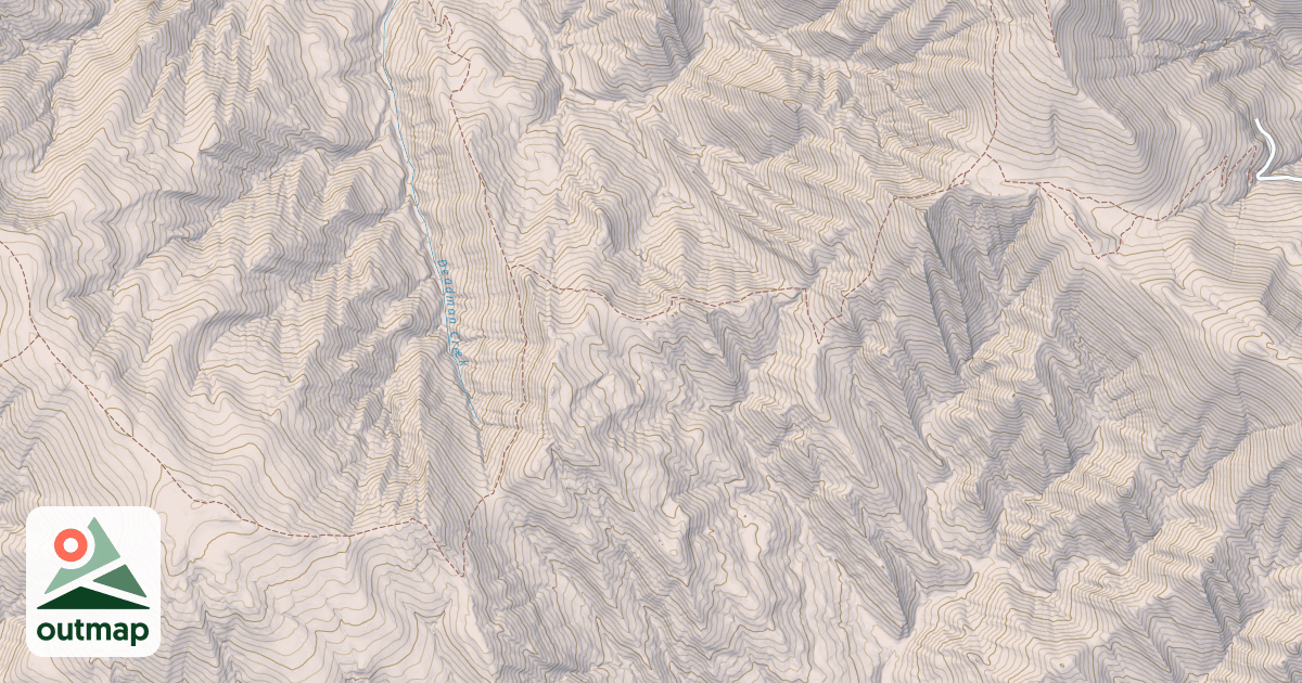 Map of ELK MOUNTAIN RIDGE