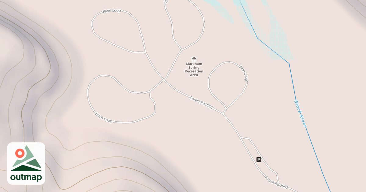 Map of MARKHAM SPRING REC AREA
