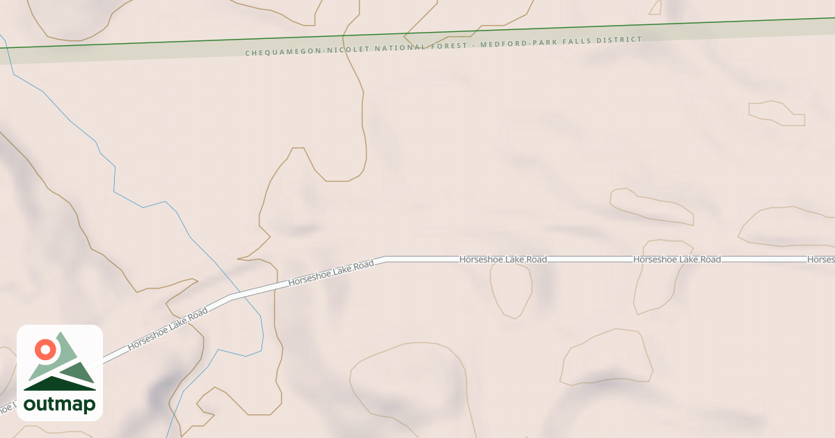 Map of HORSESHOE LAKE ROAD