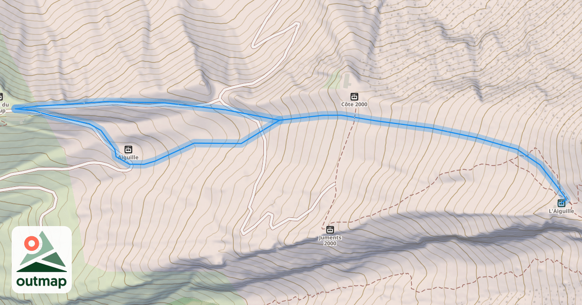 Map of L'Aiguille