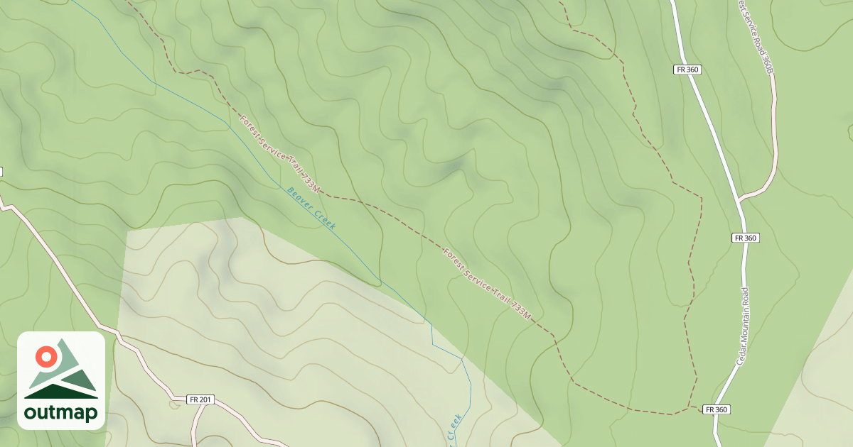 Map of Beaver Creek