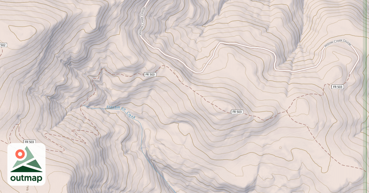 Map of Willow Creek South