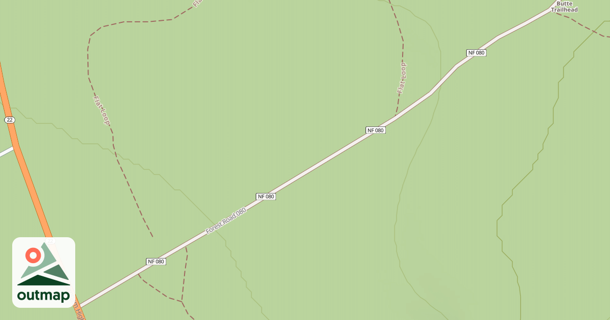 Map of MAXWELL BUTTE TRAIL ROAD