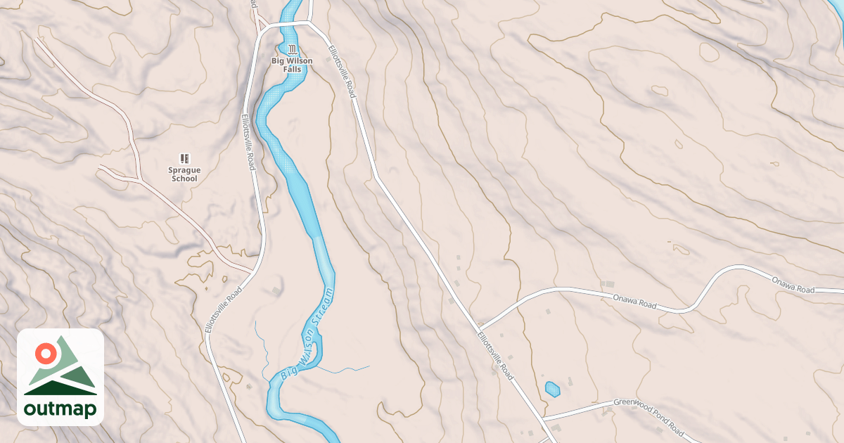 Map of Elliotsville Rd