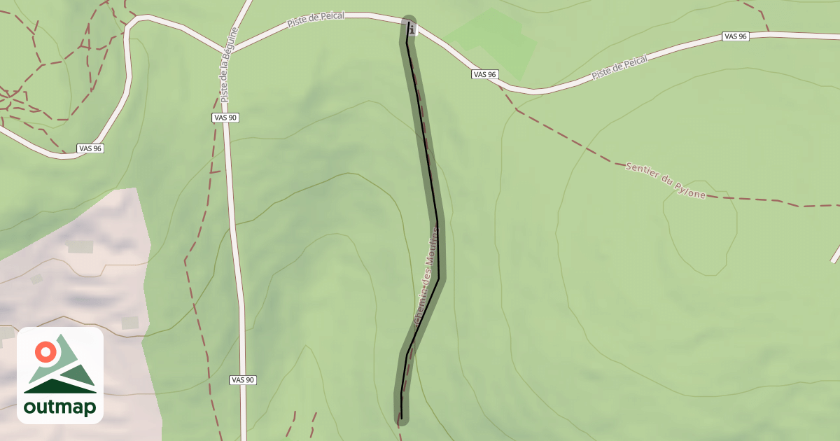 Map of Chemin des Moulins