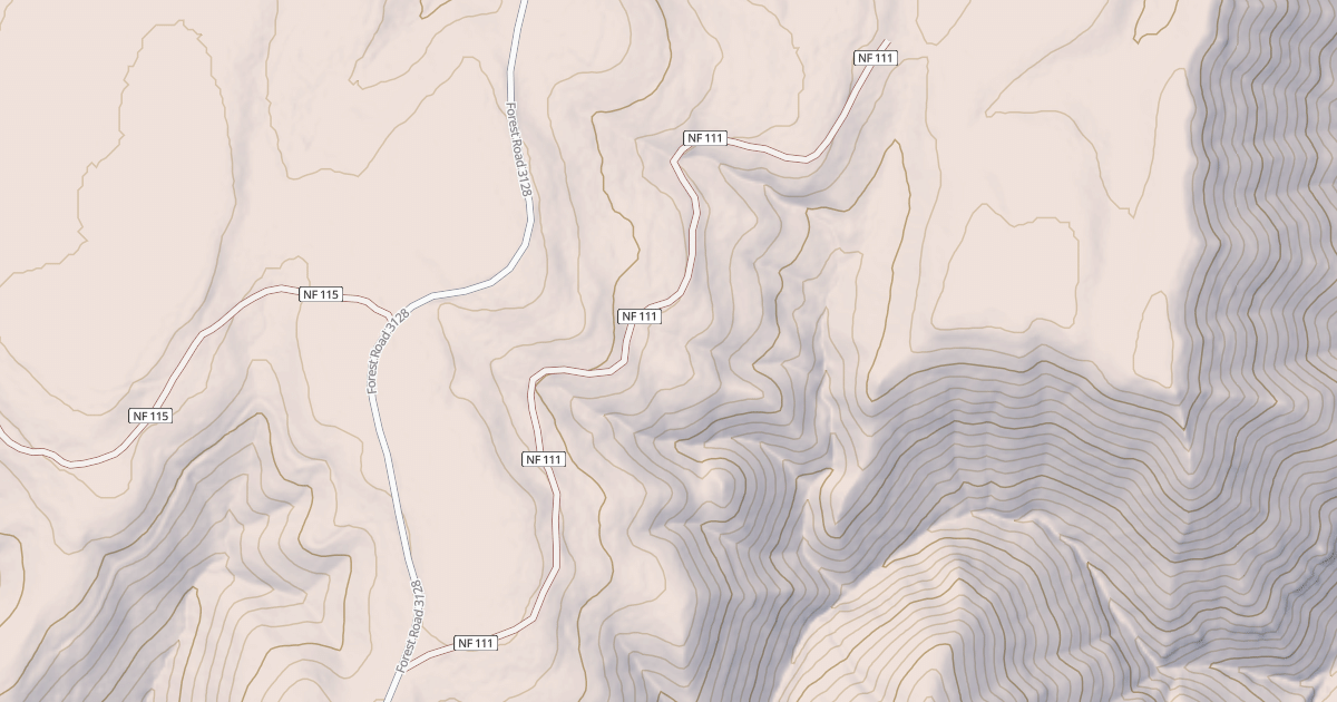 Map preview of USFS Motor Vehicle Use Map Roads {379693B8-943A-42F8-9E17-CBE78C4C4086}