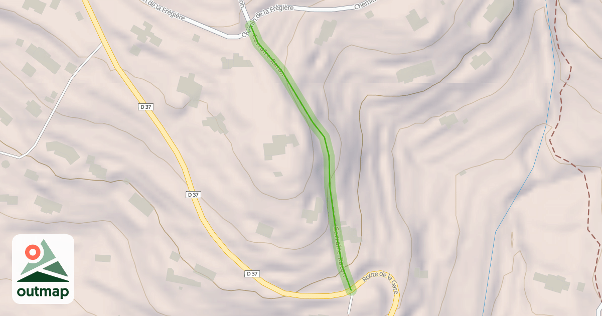 Map of Carraïre Raton