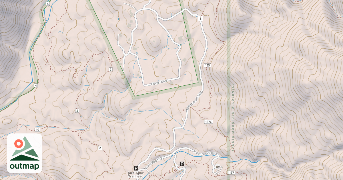 Map of EVERGREEN HILLS ROAD