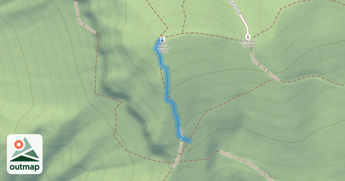 Map of Sentier direct Vouise