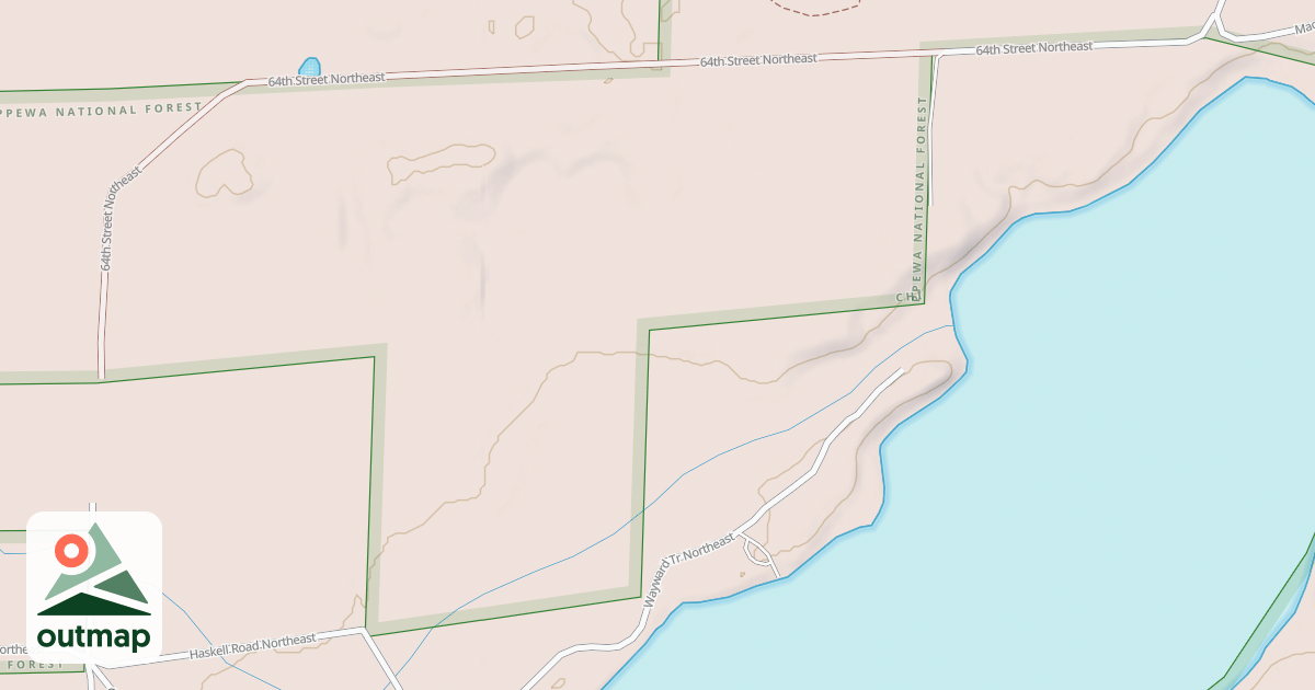 Map of 64TH STREET NORTHEAST