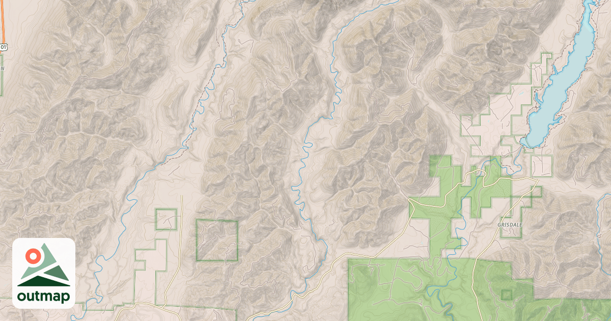 Map of S. LOOP STOVE PIPE PASS