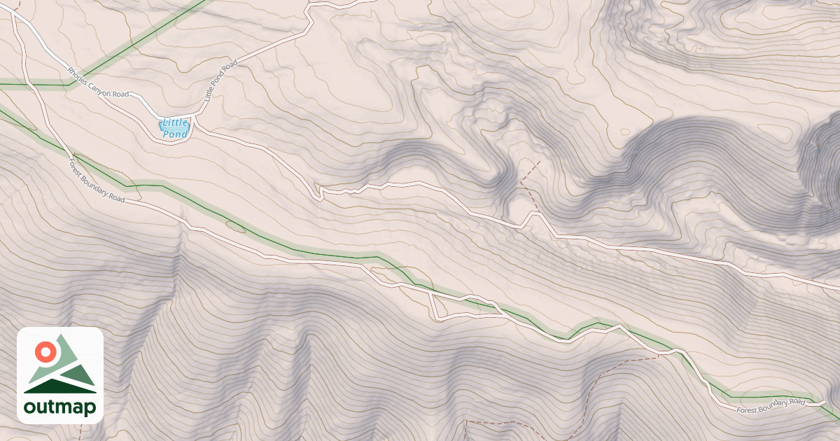 Map of FOREST BOUNDARY