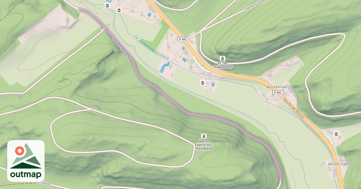 Map of Hausbergerweg