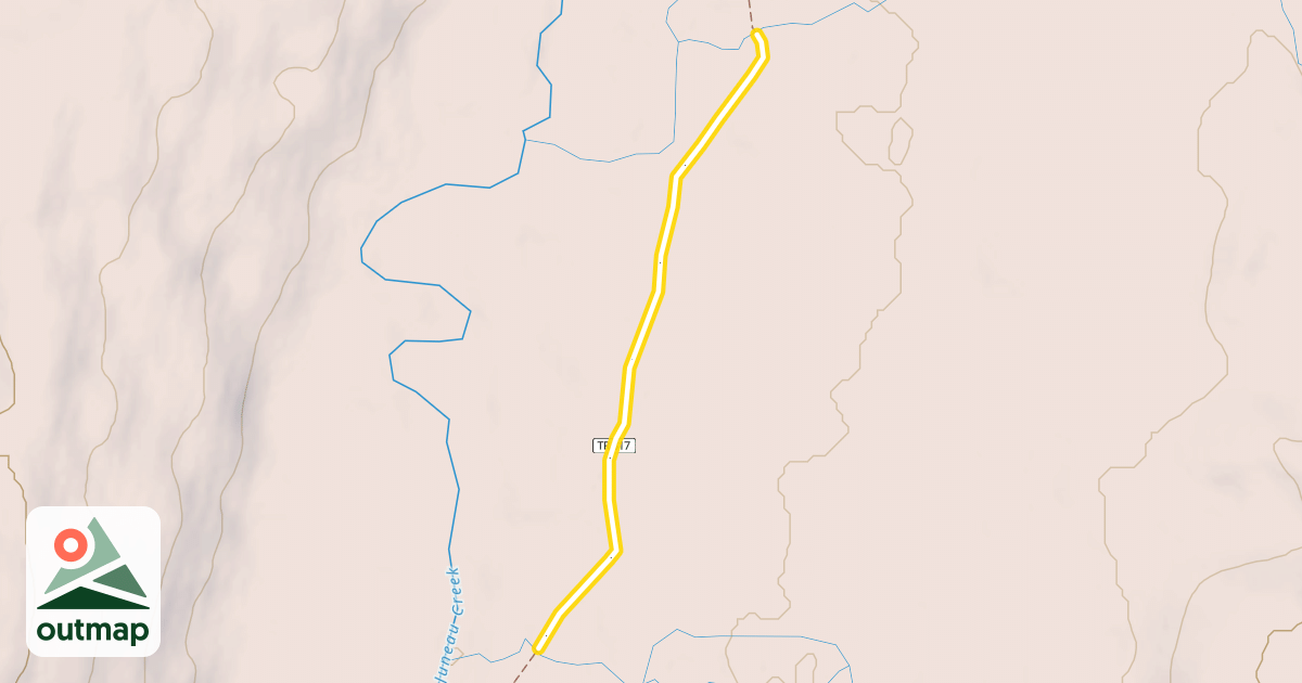 Map of Resurrection Pass Trail