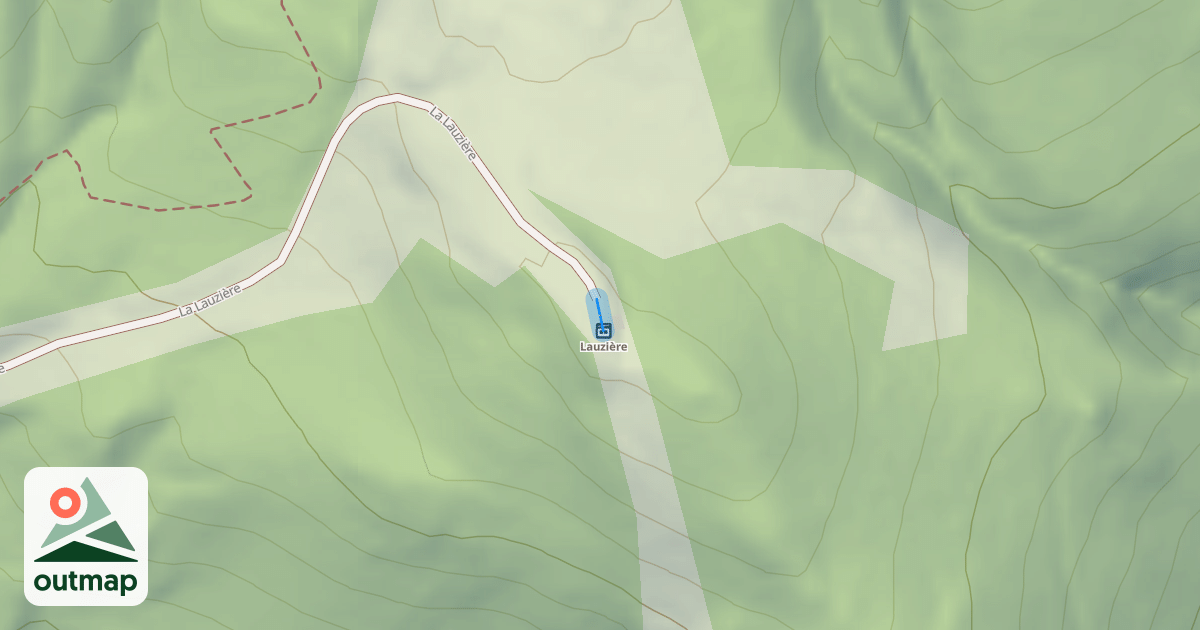 Map of La Lauzière